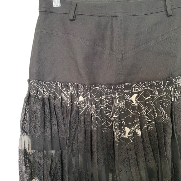 BCBG Maxazria Runway Skirt, XXS, black with white - Picture 3 of 10